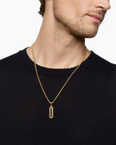 Streamline® Inlay Amulet in 18K Yellow Gold with Black Onyx and Black Diamonds, 30.7mm